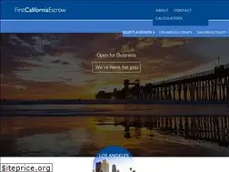 Sites similar to firstcaliforniaescrow.com