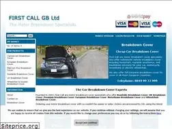 Sites similar to firstcallmotorbreakdown.co.uk