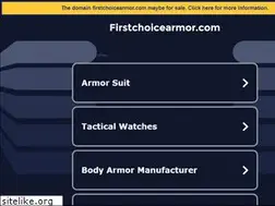 Sites similar to firstchoicearmor.com