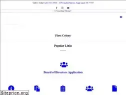 Sites similar to firstcolony.org
