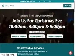 Sites similar to firstcolonychurch.org