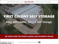Sites similar to firstcolonyselfstorage.com