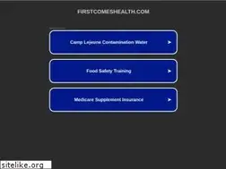 Sites similar to firstcomeshealth.com