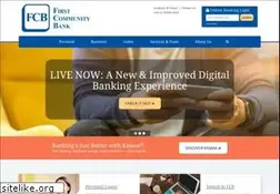 Sites similar to firstcommunitybanker.com