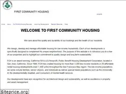 Sites similar to firstcommunityhousing.org