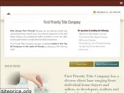 Sites similar to firstprioritytitleco.com