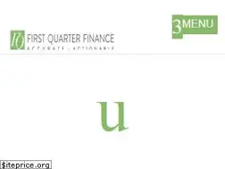 Sites similar to firstquarterfinance.com