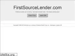 Sites similar to firstsourcelender.com