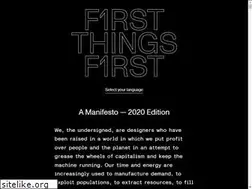 Sites similar to firstthingsfirst2020.org