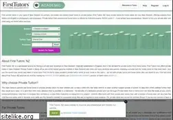 Sites similar to firsttutors.co.nz