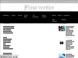 Sites similar to firstverdict.com