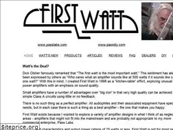 Sites similar to firstwatt.com