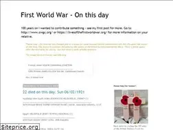 Sites similar to firstworldwaronthisday.blogspot.com