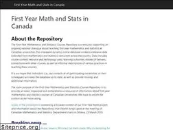 Sites similar to firstyearmath.ca