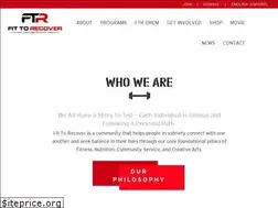 Sites similar to fit2recover.org