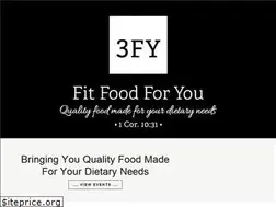 Sites similar to fitfoodforyou.com