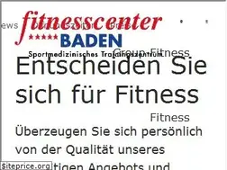 Sites similar to fitnesscenterbaden.ch
