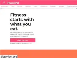 Sites similar to fitnesspal.in