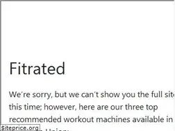 Sites similar to fitrated.com