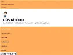 Sites similar to fiusjatekok.hu