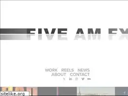 Sites similar to fiveamfx.com
