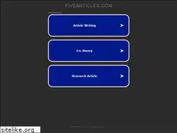 Sites similar to fivearticles.com