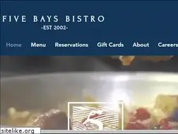 Sites similar to fivebaysbistro.com