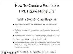 Sites similar to fivefigurenichesite.com