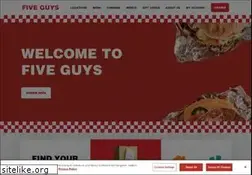 Sites similar to fiveguys.co.uk