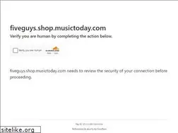 Sites similar to fiveguys.shop.musictoday.com