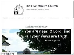 Sites similar to fiveminutechurch.net