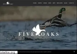 Sites similar to fiveoaksducklodge.com