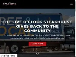 Sites similar to fiveoclocksteakhouse.com