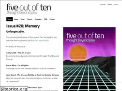 Sites similar to fiveoutoftenmagazine.com