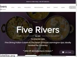 Sites similar to fiveriversrestaurant.co.uk