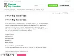 Sites similar to fiverrgigpromotion.com
