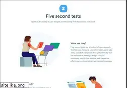 Sites similar to fivesecondtest.com
