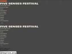Sites similar to fivesensesfestival.com
