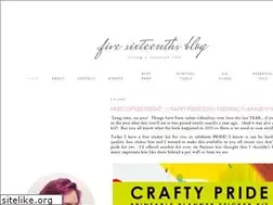 Sites similar to fivesixteenthsblog.com