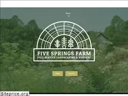 Sites similar to fivespringsfarm.com