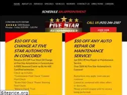 Sites similar to fivestarautorepair.com