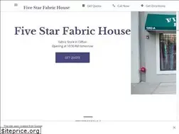 Sites similar to fivestarfabric.com