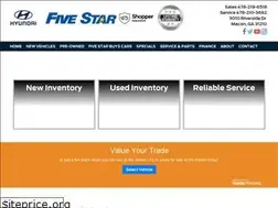 Sites similar to fivestarhyundaiofmacon.com