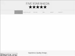 Sites similar to fivestarsheds.com