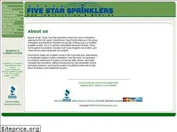 Sites similar to fivestarsprinklers.com