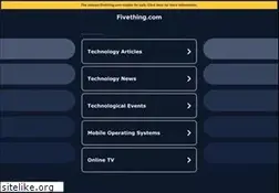 Sites similar to fivething.com