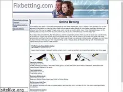 Sites similar to fixbetting.com