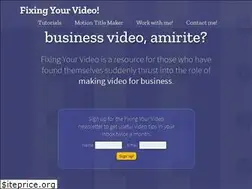 Sites similar to fixingyourvideo.com
