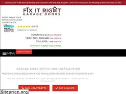 Sites similar to fixitrightgaragedoors.ca
