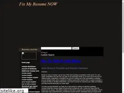 Sites similar to fixmyresumenow.com